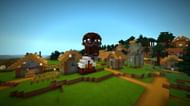 An abandoned village with a pillager outpost in Minecraft. (Image via Minecraft & Chill/YouTube)